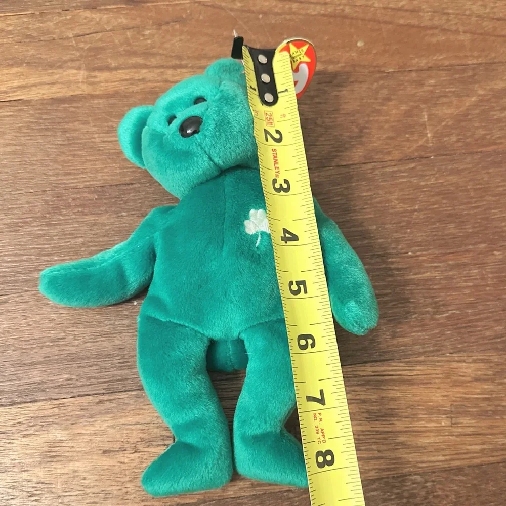 Ty Beanie Baby “Erin” the Irish Bear 1997 – 5th Gen Hang Tag – PE Pellets KR Tag